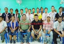 महिला फुटबल टोलीको बिदाई