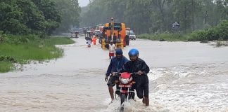 अबिरल बर्षाका कारण रौतहटको जनजीवन प्रभाबित