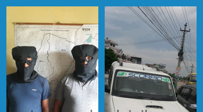 चोरी गर्न स्कारपियो चढ्दै चोर