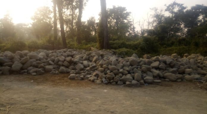 रातीराती ढुंगा संकलन भएको आरोप