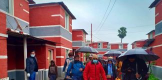 मुक्तिनाथद्धारा नमुना बस्तीमा सरसफाइ, सरसफाई सामाग्री बितरण