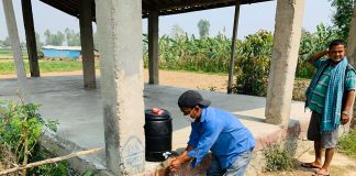 मोतिपुरमा कोरोनो सम्बन्धी चेतना र हात धुने ब्यवस्था
