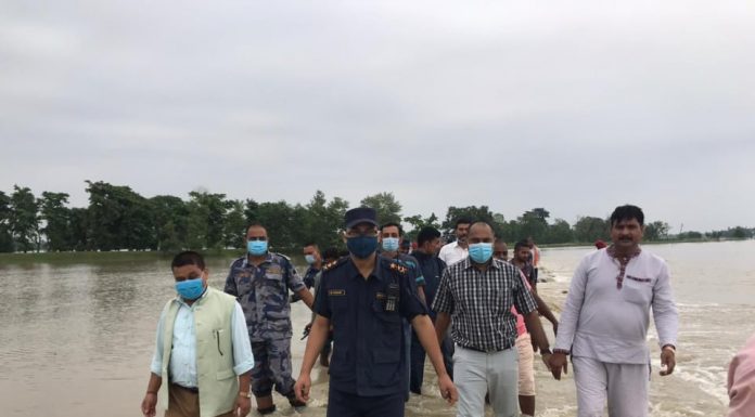 रौतहटका अधिकांश स्थान जलमग्न, ३ घरमा क्षती