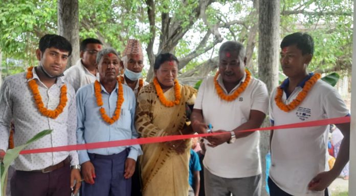 वडा नम्बर ७ को वडा कार्यालय भवन उद्घाटन