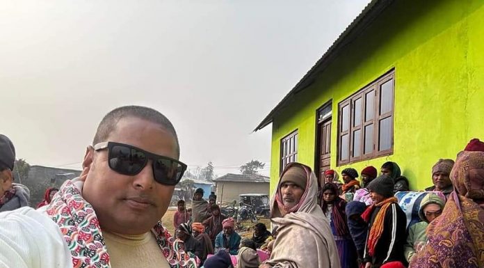 चन्द्रपुरमा ७ सय बृद्धबृद्धालाई सिरक बाडिदै