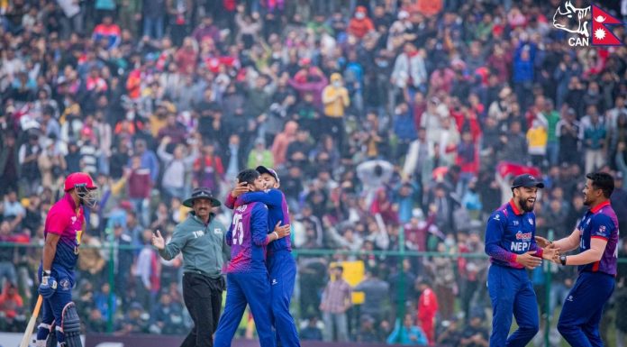 नेपाल एसिया कपमा छनोट हुदैँ रच्यो ईतिहास , यूएईलाई ७ विकेटले हराउँदै प्रिमियर कप जित्न सफल