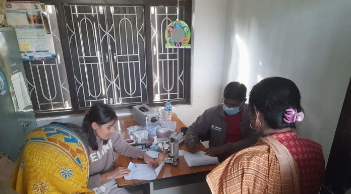 चन्द्रपुर ७ मा एक दिने आँँखा सिविर संचालन