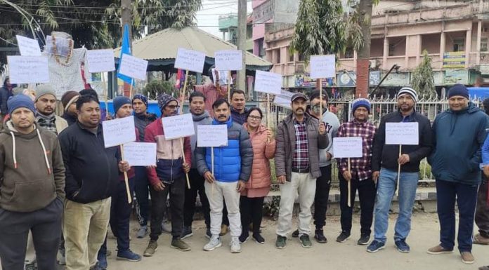 रास्वपाद्वारा शान्तिपूर्ण बिरोध प्रदर्शन