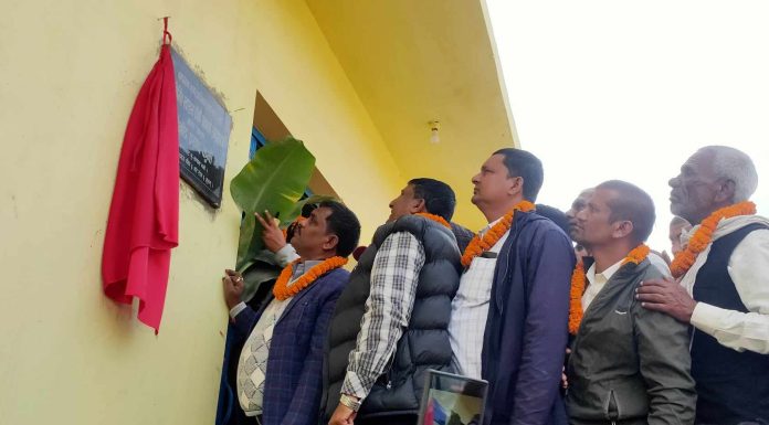हर्षाहामा नव निर्मित स्वास्थ्य चौकी भवनको उद्धघाटन