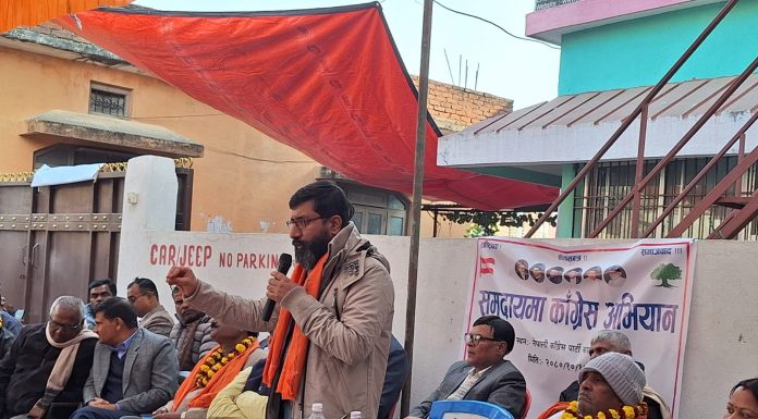 “समुदायमा नेपाली काँग्रेस” अभियानको केन्द्रीय सदस्य शिवाकोटीद्वारा औपचारिक रुपमा सुरुवात