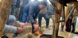 सांसद भट्टराईको पहलमा सिचाईंका लागी डिप बोरिगं