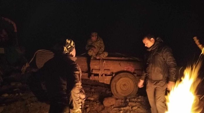 सालको गोलिया काठसहित टायर गाडा र पाडा बरामद