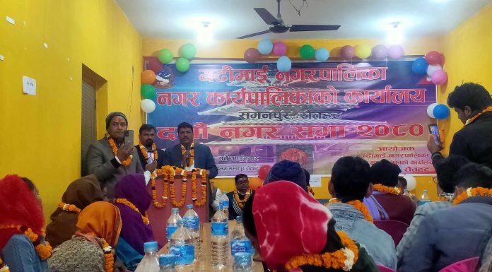 गढिमाईको १० औं नगरसभा:करारका कर्मचारी हटाउने देखि १२ महत्वपुर्ण निर्णय