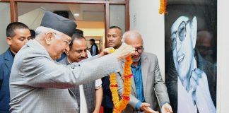 सानेपामा ओलीको भव्य स्वागत