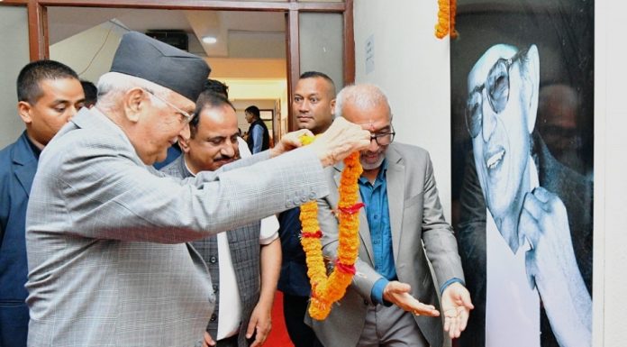 सानेपामा ओलीको भव्य स्वागत