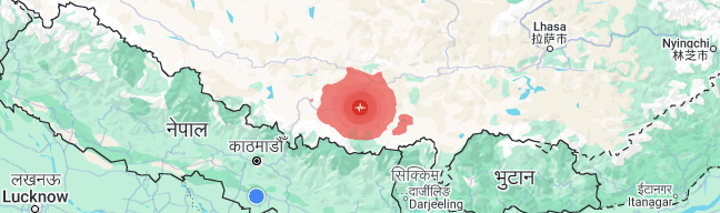 दिङ्गे क्षेत्र केन्द्रबिन्दु भएर ७ म्याग्निच्युडको भूकम्प