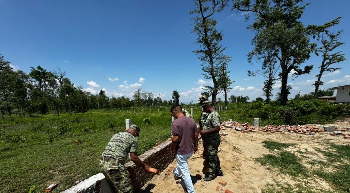 खाली गराइयो गुजरा ३ स्थित पशुपति सामुदायिक वनको ०.५ हेक्टर अतिक्रमित वन क्षेत्र