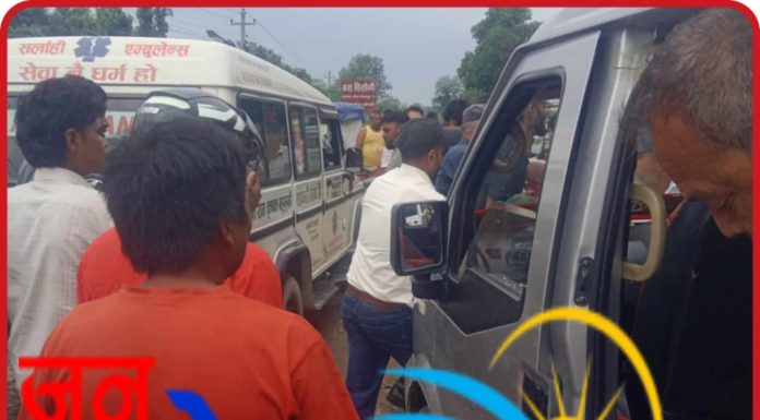 हायस र ट्रक ठोक्किएर दुर्घटना: दुई जनाको मृत्यु,२ घाइते