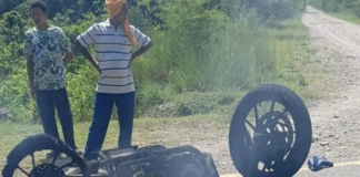 पिकअप र मोटरसाइकल जुध्दा पाँचजना घाइते