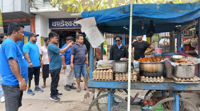 सडक अतिक्रमण खाली गराउदै चन्द्रपुर